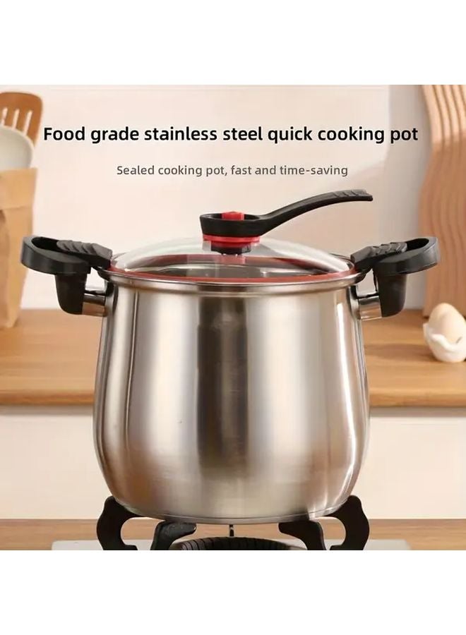 Stainless Steel Pressure Cooker Non Stick Induction Compatible Large Capacity - Image 2